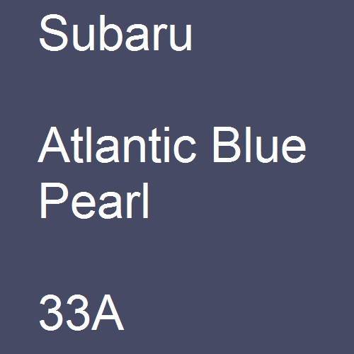 Subaru, Atlantic Blue Pearl, 33A.